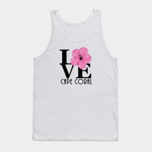 LOVE Cape Coral Hibiscus Tank Top